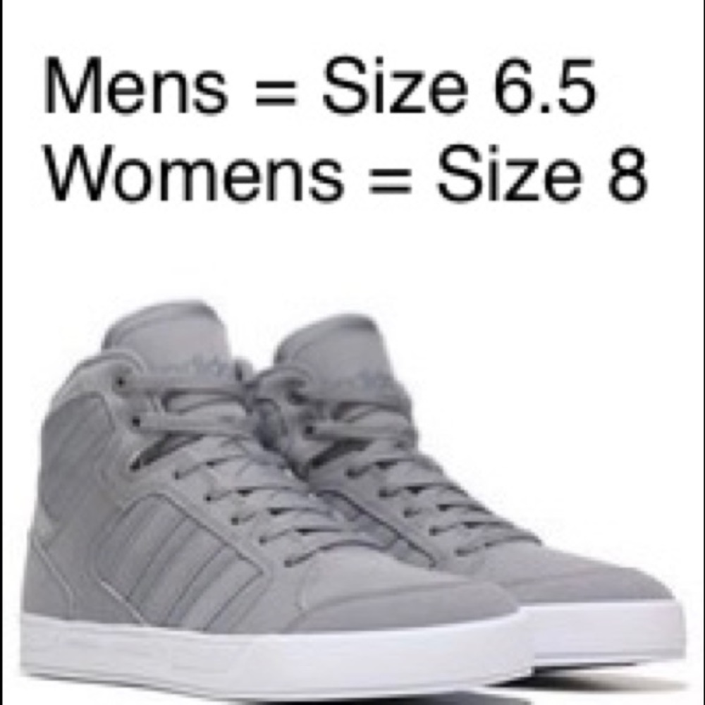 Adidas Mens Womens Neo Raleigh GRAY High Top Shoes